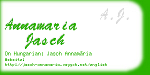 annamaria jasch business card